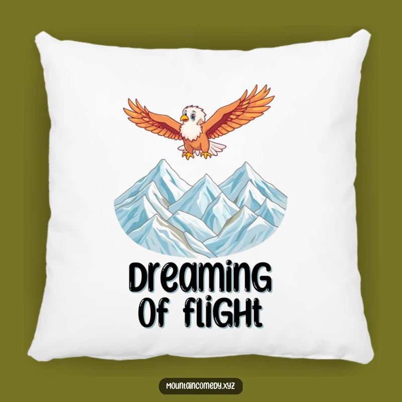 Funny Eagle Soaring Pillow: Add Cozy Freedom to Your Space with This Hilarious Cushion