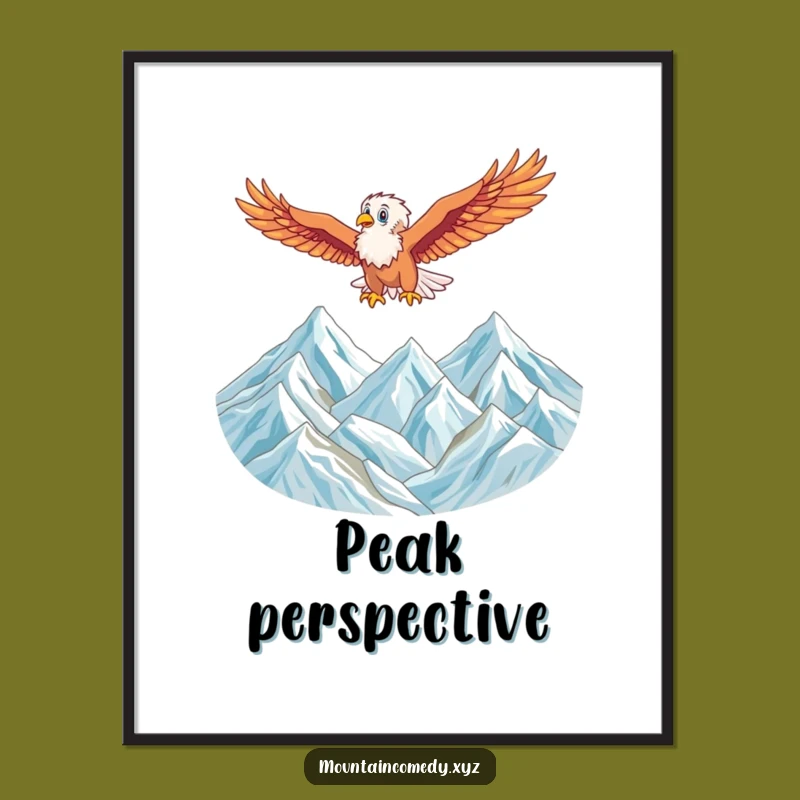 Funny Eagle Soaring Digital Art: Bring Majestic Freedom to Your Digital Space