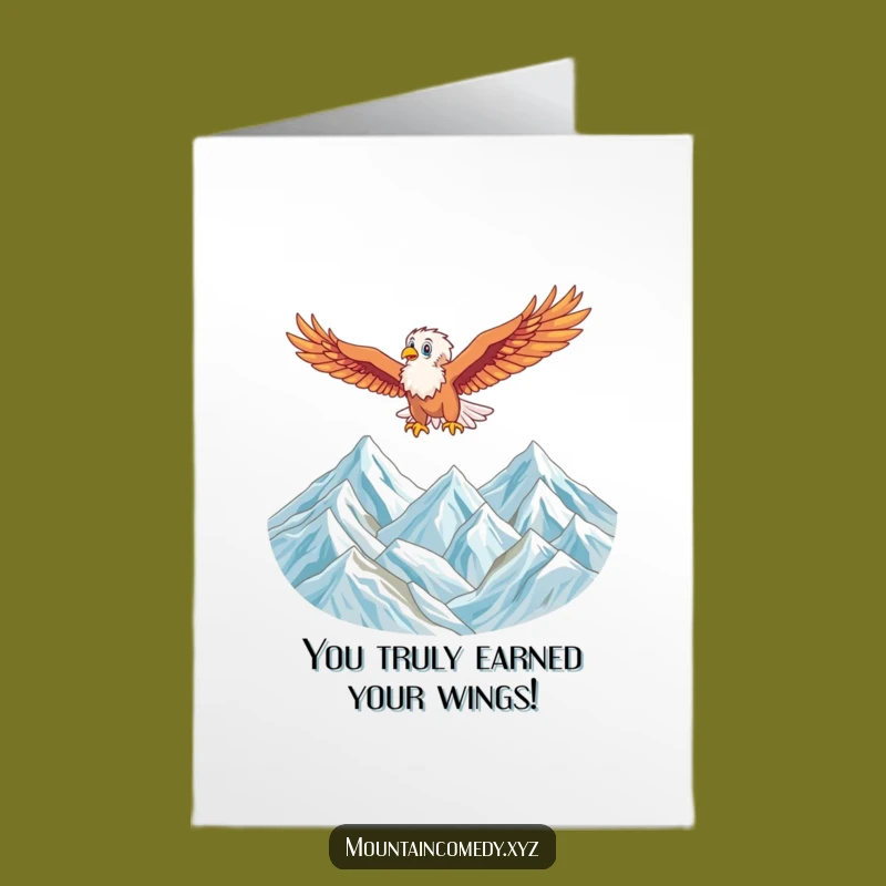 Free Printable Eagle Congrats Card: High Achievement, Downloadable Majestic Art