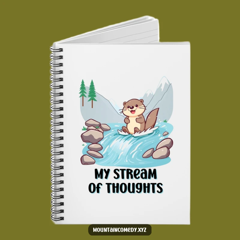 Funny Otter Paddling Notebook: Hilarious Stream Adventure Journal Gift