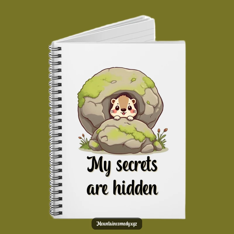 Funny Curious Marmot Notebook, Whimsical Gift for Jotting Down Discoveries