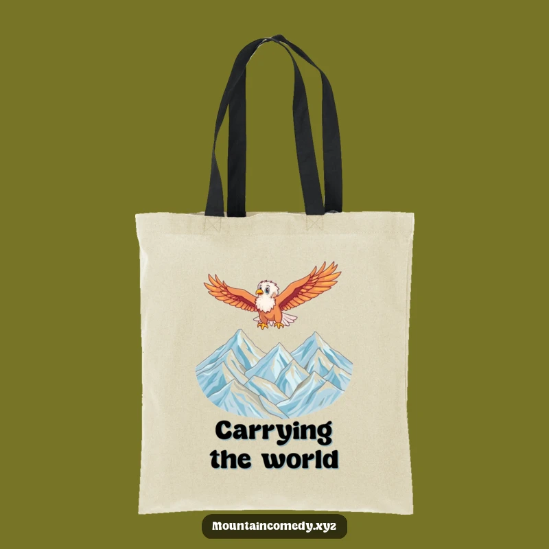 Funny Eagle Soaring Tote Bag: Carry Your Dreams with This Hilarious High-Flying Accessory